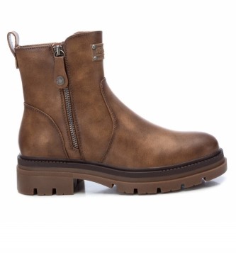 Refresh para mujer. 171002 Botines puntera redonda taupe (39), Marrón, Plano, Cremallera, Casual, Refresh outlet 2024.
