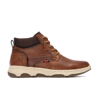 Refresh para hombre. 17323601-CAMEL Botines 173236 marrón (41), Plano, Cremallera, Casual