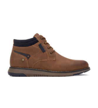 Refresh para hombre. 17324901-CAMEL Botines 173249 marrón (43), Plano, Cremallera, Casual
