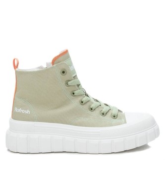 Refresh para mujer. 17079101-AQUA Zapatillas 170791 Verde (36), Tela, 3 a 5cm, Cordones, Cremallera, Casual, Refresh outlet 2024.