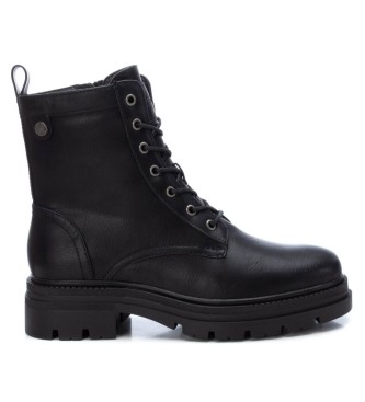 Refresh para mujer. 17100001-NEGRO Botines 171000 negro (40), Plano, 1 a 3cm, Cordones, Cremallera, Casual, Imitación cuero, Refresh outlet
