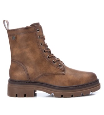 Refresh para mujer. 17100002-TAUPE Botines 171000 taupe (35), Marrón, Plano, 1 a 3cm, Cordones, Cremallera, Casual, Imitación cuero, Refresh