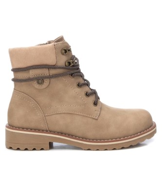 Refresh para mujer. 17210901-BEIGE Botines 172109 beige (39), Plano, Cordones, Cremallera, Casual, Refresh outlet 2024.