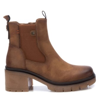 Refresh para mujer. 17226702-CAMEL Botines 172267 marrón (39), 5 a 8cm, Cremallera, Casual