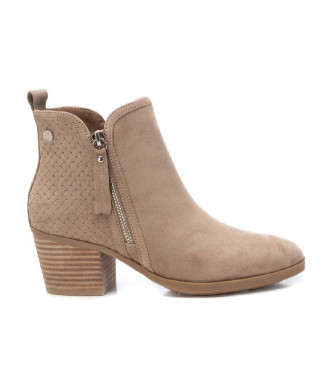 Refresh para mujer. 17262101-TAUPE Botines de piel 172621 taupe (38), 3 a 5cm, Cremallera, Casual