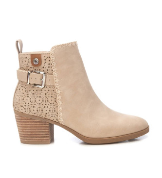 Refresh para mujer. 17262301-BEIGE Botines 172623 beige (39), 3 a 5cm, Cremallera, Casual