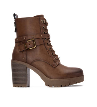 Refresh para mujer. 17291601-CAMEL Botines 172916 marrón (40), 5 a 8cm, Cremallera, Casual