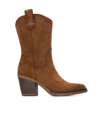 Refresh para mujer. 17296702-CAMEL Botas 172967 marrón (38), 3 a 5cm, Cremallera, Casual