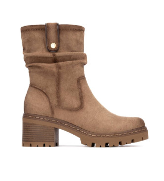 Refresh para mujer. 17302102-BEIGE Botines 173021 marrón (37), 3 a 5cm, Cremallera, Casual