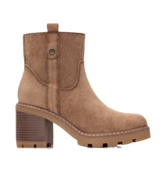 Refresh para mujer. 17303204-BEIGE Botines 173032 marrón (39), 5 a 8cm, Cremallera, Casual