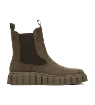 Refresh para mujer. 17308804-KAKI Botines 173088 verde (36), Plano, Cremallera, Casual