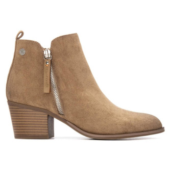 Refresh para mujer. 17318002-BEIGE Botines 173180 beige (37), 3 a 5cm, Cremallera, Casual
