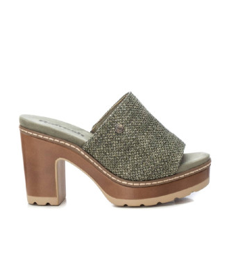 Refreshvoor vrouwen. 17180302-KAKI Sandalen 171803 groen (41), 5 tot 8 cm, Geen, Casual, Feest