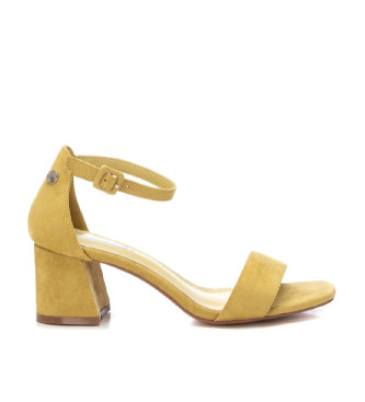 Refresh para mujer. 17183006-AMARILLO Sandalias de piel 171830 amarillo (38), 5 a 8cm, Ante, Hebilla, Casual, Fiesta