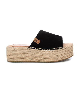 Refreshvoor vrouwen. 17192502-NEGRO Leren sandalen 171925 zwart (39), 5 tot 8 cm, Geen, Casual
