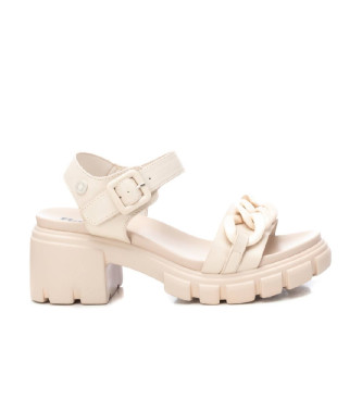 Refreshvoor vrouwen. 17193704-HIELO Sandalen 171937 ijs wit (41), 5 tot 8 cm, Gesp, Casual, Feest