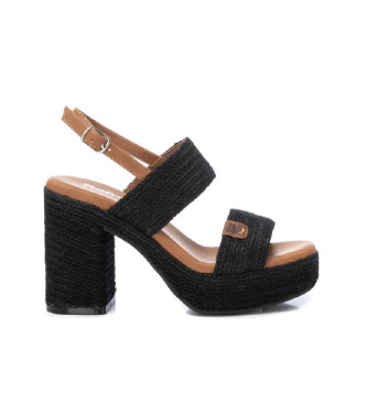 Refresh para mujer. 17194002-NEGRO Sandalias 171940 negro -Altura tacón 9cm- (40), 8 a 10cm, Hebilla, Casual, Fiesta, Refresh outlet 2024.