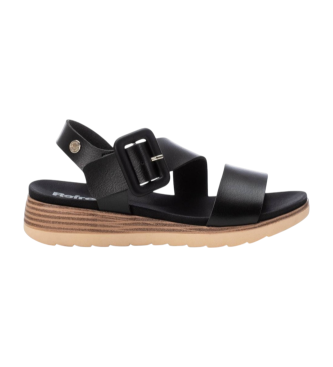 Refresh para mujer. 17284403-NEGRO Sandalias 172844 negro (36), 3 a 5cm, Hebilla, Casual