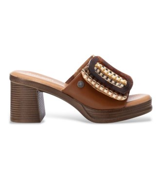 Refresh para mujer. 17252203-CAMEL Sandalias 172522 marrón (36), 5 a 8cm, Ninguno, Casual