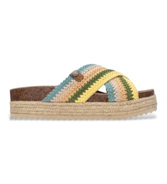 Refresh para mujer. 17501403-AQUA Sandalias 175014 multicolor (39), Tela, Plano, Ninguno, Casual