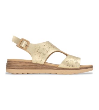 Refresh para mujer. 17516705-ORO Sandalias 175167 dorado (39), 1 a 3cm, Hebilla, Casual
