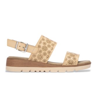 Refresh para mujer. 17516902-BEIGE Sandalias 175169 beige (40), 3 a 5cm, Hebilla, Casual