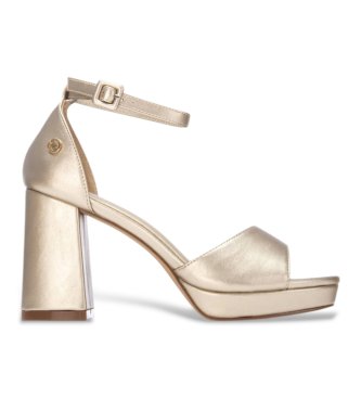 Refresh para mujer. 17525306-ORO Sandalias 175253 dorado (36), 8 a 10cm, Hebilla, Fiesta