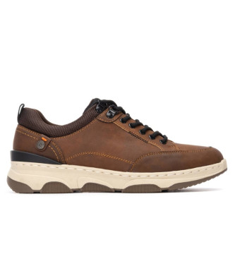Refresh para hombre. 17323702-CAMEL Zapatillas 173237 marrón (43), Plano, Cordones, Casual