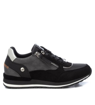 Refresh para mujer. 17140102-NEGRO Zapatillas texturas Negro (37), 3 a 5cm, Cremallera, Casual