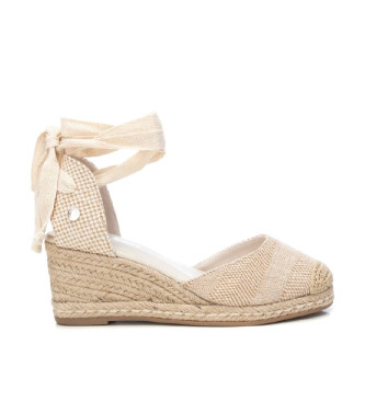 Refreshvoor vrouwen. 17174801-BEIGE Sandalen 171748 beige (37), Bruin, 5 tot 8 cm, Veters, Casual