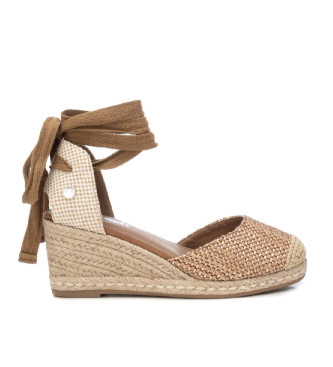 Refreshvoor vrouwen. 17174802-TAUPE Sandalen 171748 taupe (40), 5 tot 8 cm, Veters, Casual