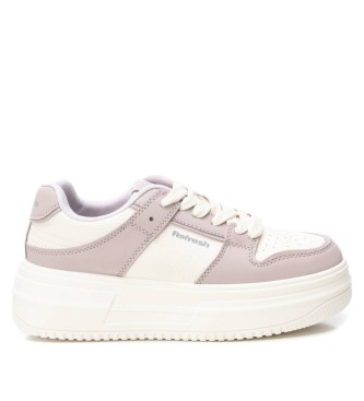 Refreshvoor vrouwen. 17191802-LILA Trainers 171918 lila (39), 3 tot 5 cm, Veters, Casual, Imitatieleer