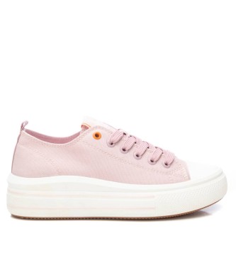Refreshvoor vrouwen. 17193008-NUDE Trainers 171930 naakt (39), Stof, 3 tot 5 cm, Veters, Casual