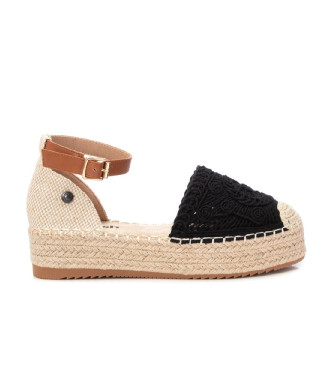 Refresh para mujer. 17195202-NEGRO Alpargatas 171952 negro (39), Tela, 3 a 5cm, Hebilla, Casual, Refresh outlet 2024.