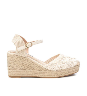 Refreshvoor vrouwen. 17195304-BEIGE Espadrilles 171953 beige (41), 5 tot 8 cm, Gesp, Casual