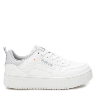 Refresh para mujer. 17235005-BLANCO Zapatillas 172350 blanco (37), Plano, 1 a 3cm, Cordones, Casual