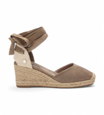 Refresh para mujer. 17264202-TAUPE Alpargatas 172642 taupe (39), 5 a 8cm, Cordones, Casual