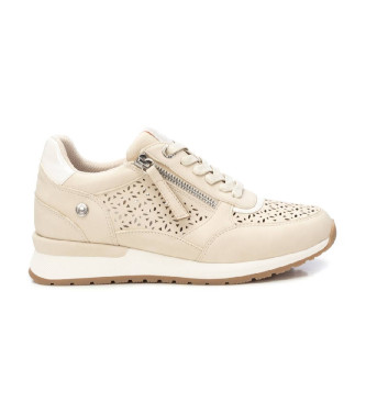 Refresh para mujer. 17278905-HIELO Zapatillas 172789 beige (38), Plano, Cordones, Cremallera, Casual