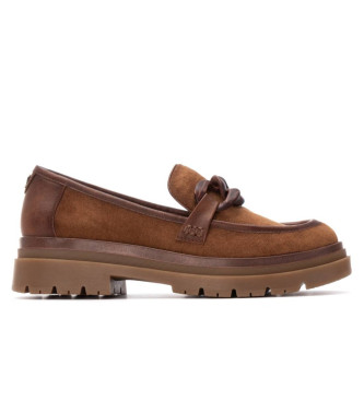 Refresh para mujer. 17300301-CAMEL Mocasines 173003 marrón (39), Plano, Ninguno, Casual