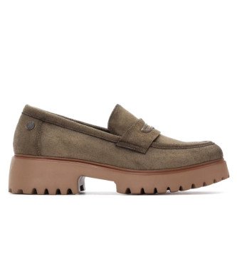 Refresh para mujer. 17301202-KAKI Mocasines 173012 verde (37), Plano, Ninguno, Casual