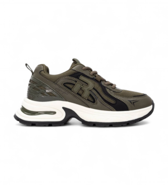 Refresh para mulher. 17305203-KAKI Ténis 173052 verde (39), Plano, Cordão, Casual