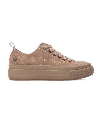 Refresh para mujer. 17307305-TAUPE Zapatillas 173073 marrón (37), Plano, 1 a 3cm, Cordones, Casual