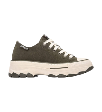 Refresh para mujer. 17307903-KAKI Zapatillas 173079 verde (36), 3 a 5cm, Cordones, Casual