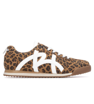 Refresh para mujer. 17310104-LEOPARDO Zapatillas 173101 animalprint (38), Plano, Cordones, Casual, Animal print