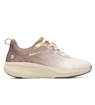 Refresh para mujer. 17311403-BEIGE Zapatillas 173114 beige (41), Plano, Cordones, Casual