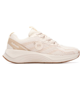 Refresh para mujer. 17518201-BEIGE Zapatillas 175182 beige (37), Plano, Cordones, Casual