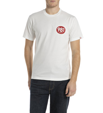 Replay para hombre. M3201.000.2660 Camiseta basica 30/1 blanco (S), Casual, Algodón, Manga corta