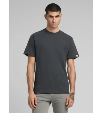 Replay para hombre. M3213.000.2660 Camiseta estampado gris (L), Casual, Algodón, Manga corta