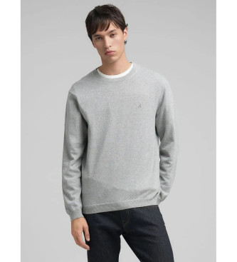 Replay para hombre. UK4851.000.G22578 Jersey Bordado R gris (M), Casual, Algodón