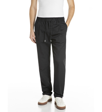 Replay para hombre. M9065.000.85525G Pantalón Misti marino (33/32), Negro, Casual, Algodón
